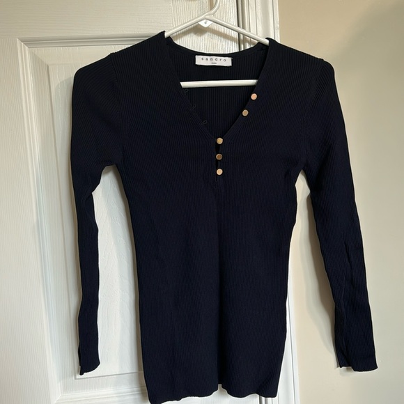 Sandro Paris Long Sleeve Sweater - Picture 1 of 2